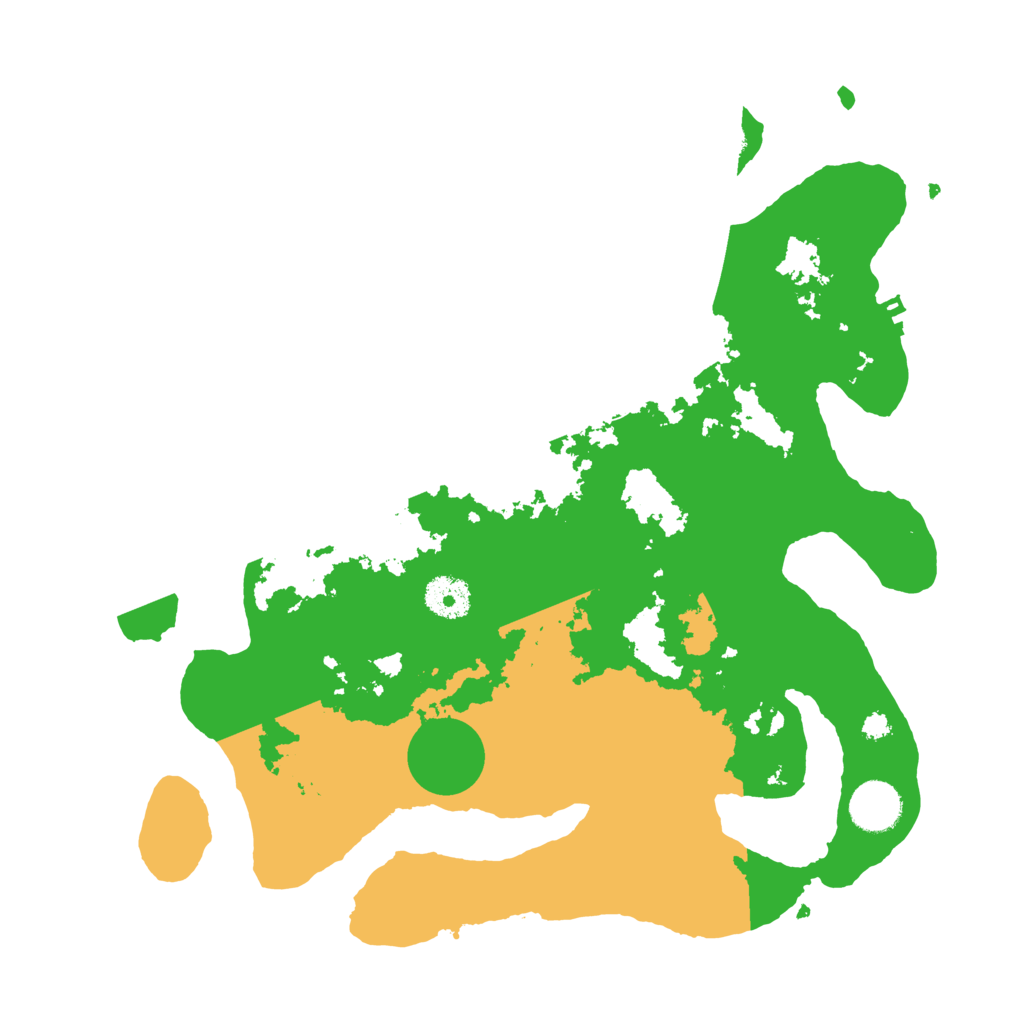 Biome Rust Map: Procedural Map, Size: 3500, Seed: 54995605