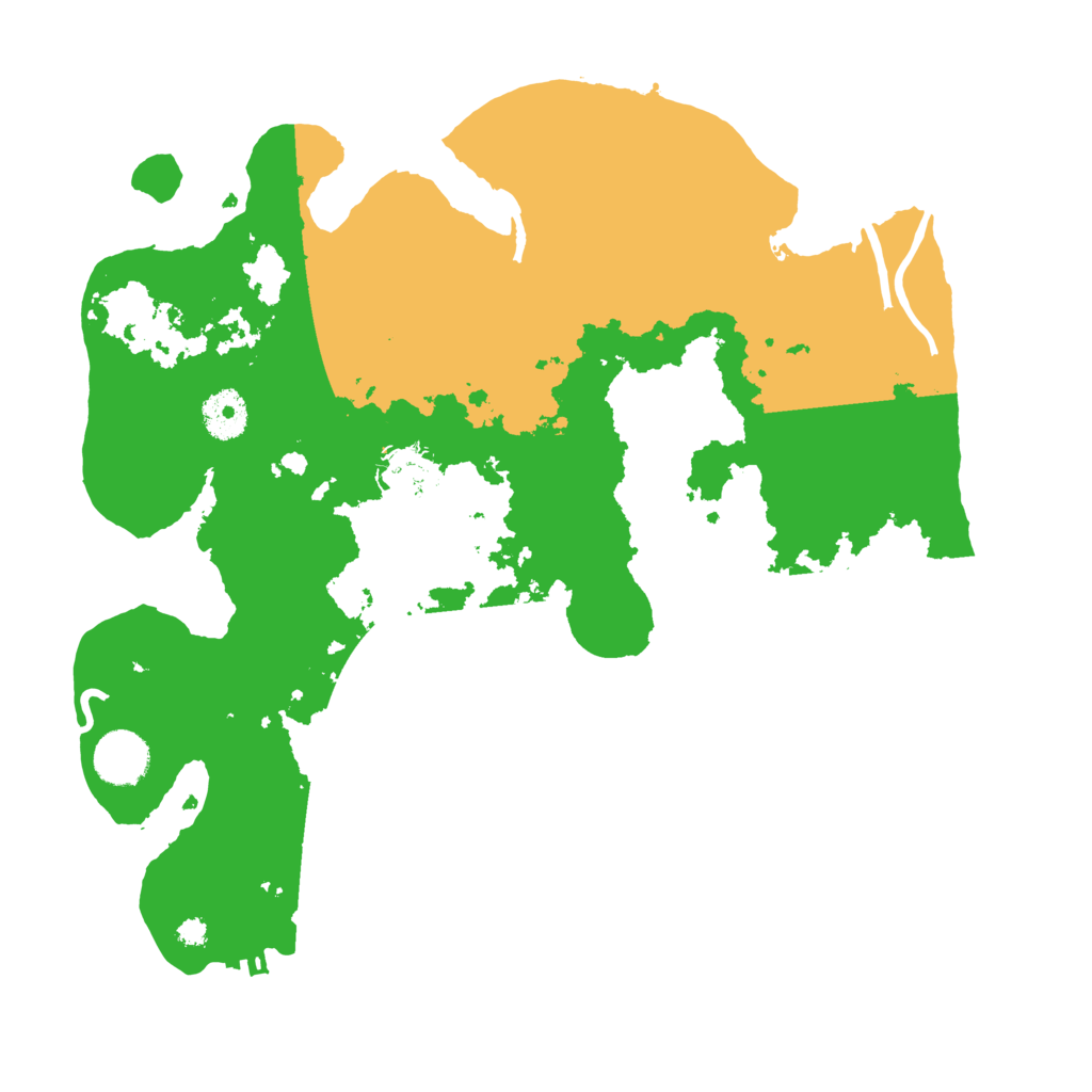 Biome Rust Map: Procedural Map, Size: 3500, Seed: 77659909