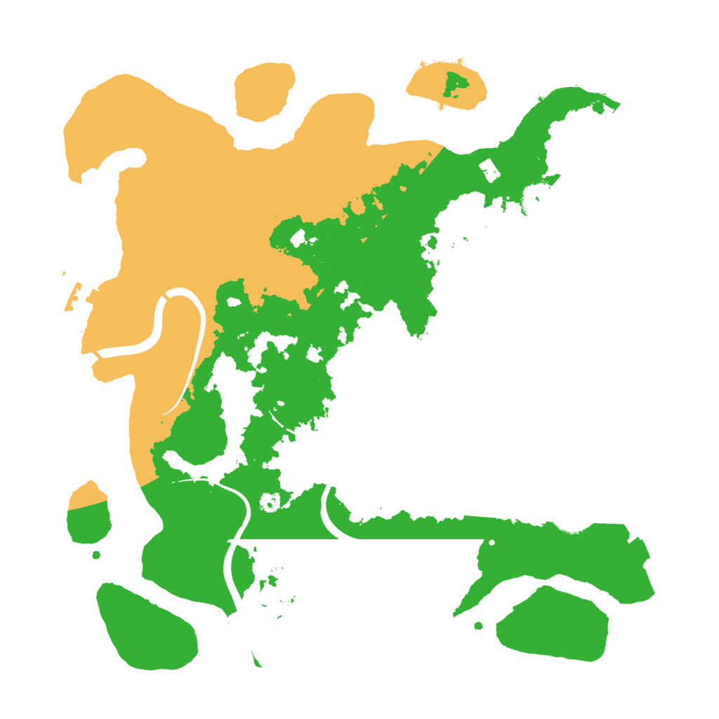 Biome Rust Map: Procedural Map, Size: 3500, Seed: 97264561