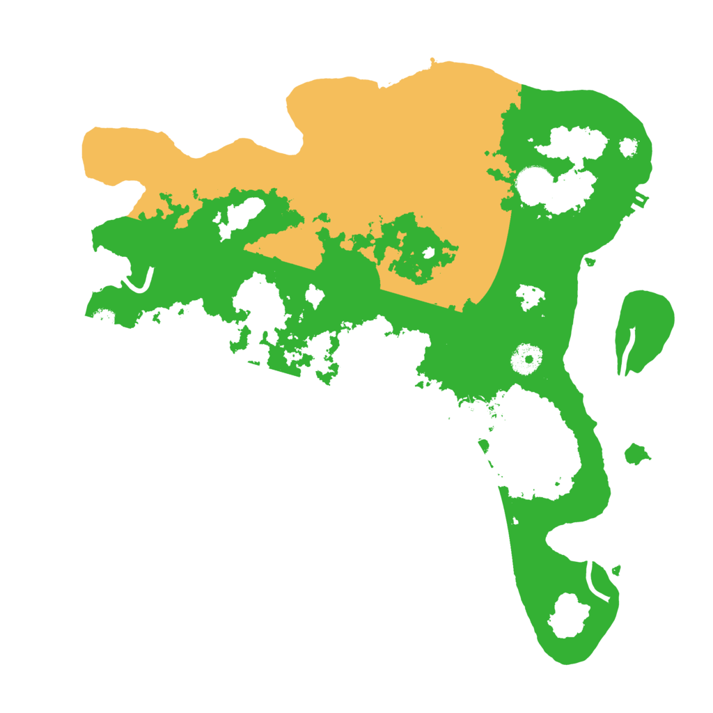 Biome Rust Map: Procedural Map, Size: 3500, Seed: 100779557