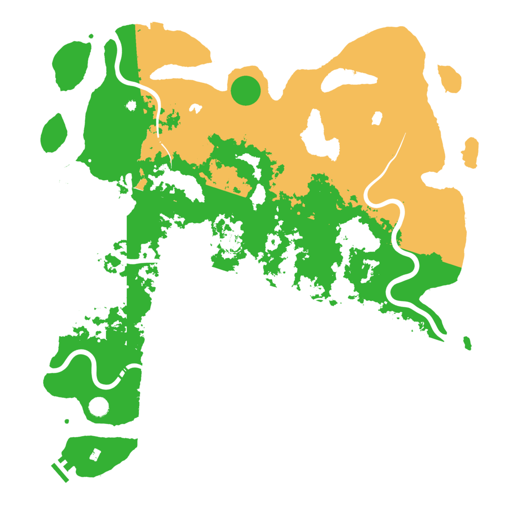 Biome Rust Map: Procedural Map, Size: 4500, Seed: 195216072