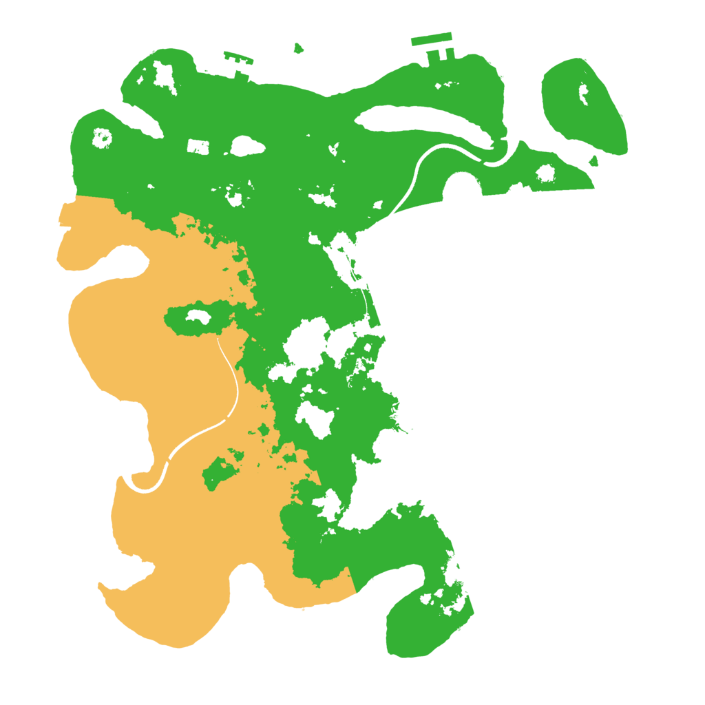 Biome Rust Map: Procedural Map, Size: 3500, Seed: 24505860