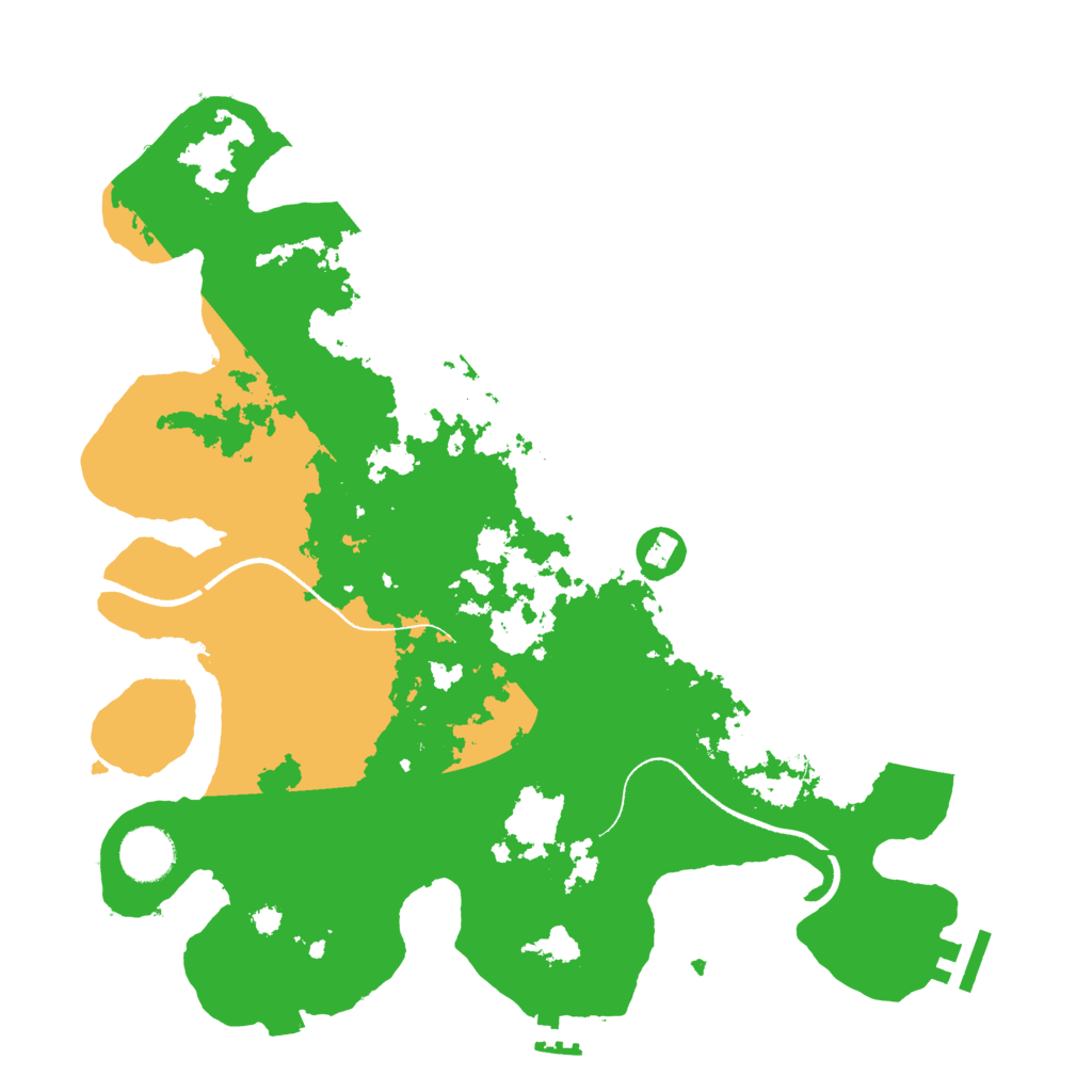 Biome Rust Map: Procedural Map, Size: 3500, Seed: 12256818