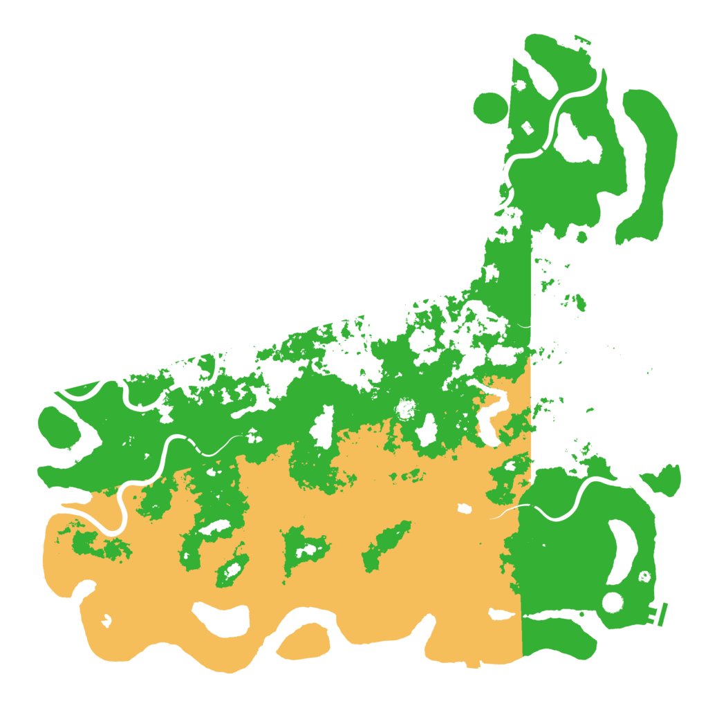 Biome Rust Map: Procedural Map, Size: 6000, Seed: 7416