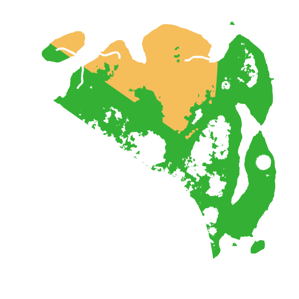 Biome Rust Map: Procedural Map, Size: 3500, Seed: 84482575