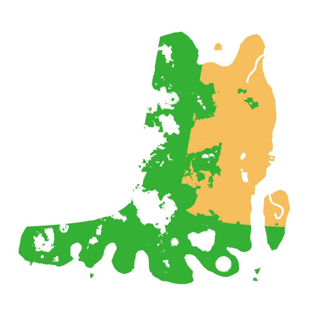 Biome Rust Map: Procedural Map, Size: 3500, Seed: 32929438