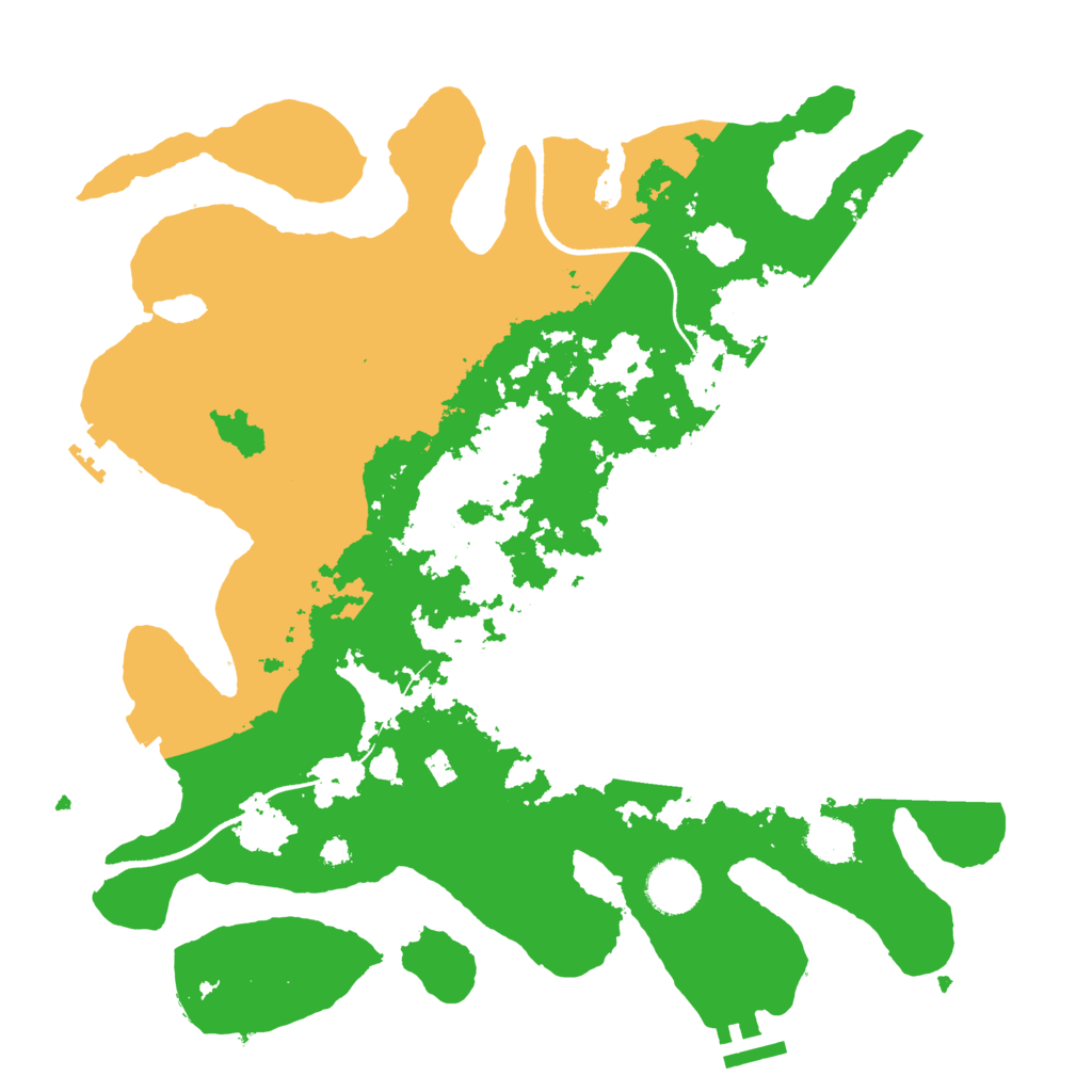 Biome Rust Map: Procedural Map, Size: 3500, Seed: 26503682