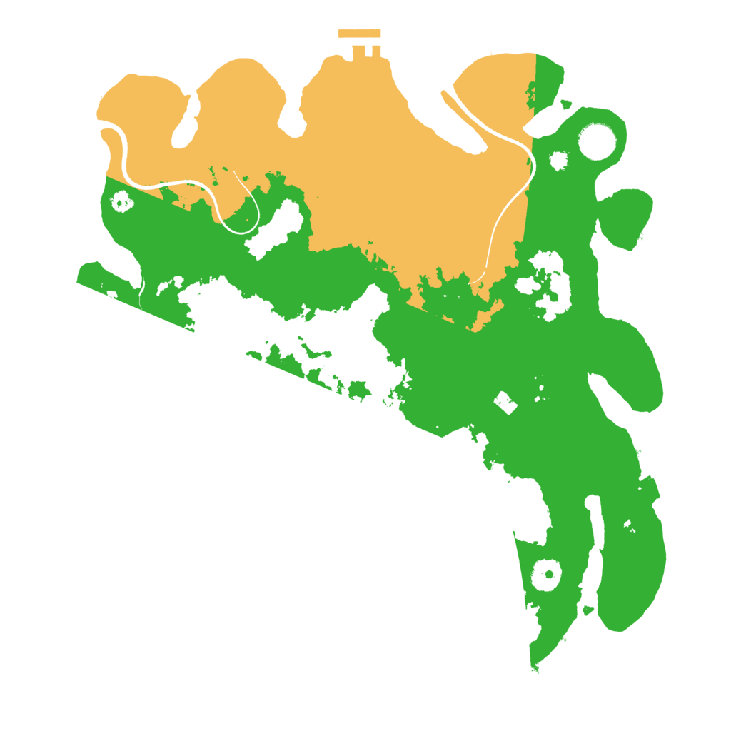 Biome Rust Map: Procedural Map, Size: 3500, Seed: 22488200