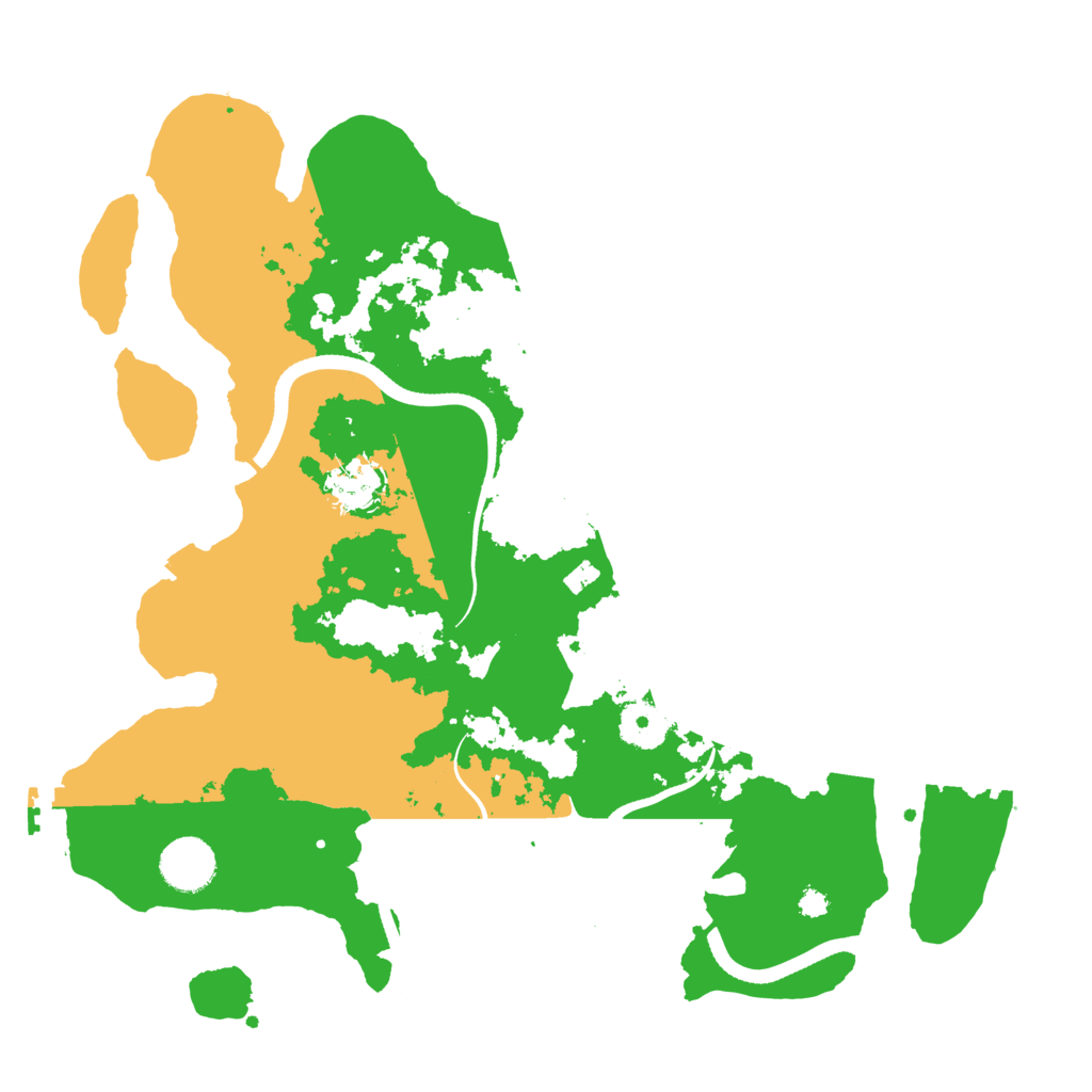 Biome Rust Map: Procedural Map, Size: 3500, Seed: 84498312