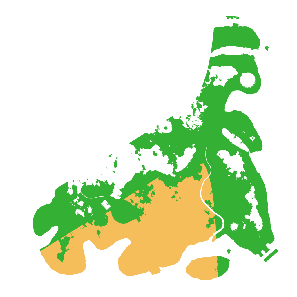 Biome Rust Map: Procedural Map, Size: 3500, Seed: 76199989