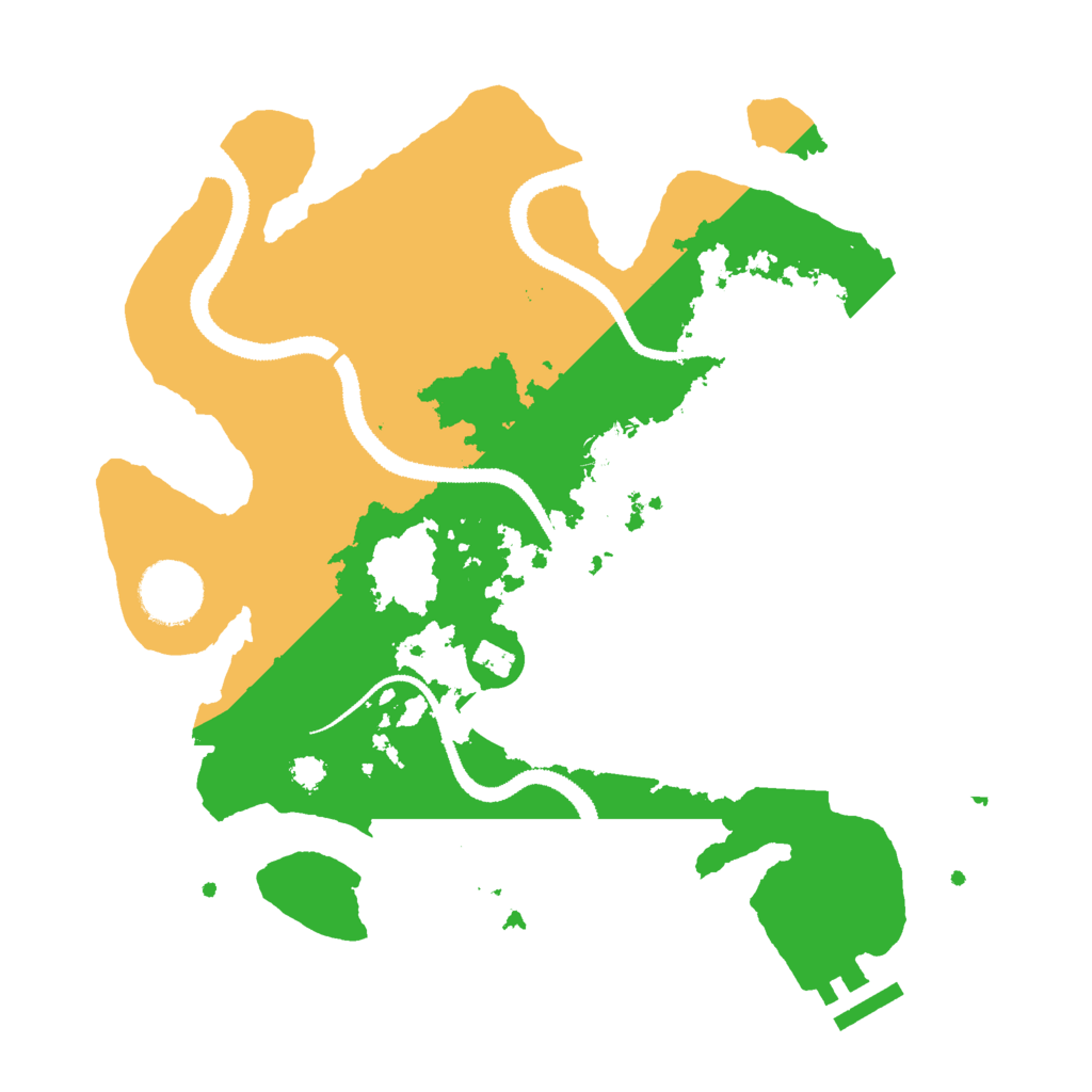 Biome Rust Map: Procedural Map, Size: 3000, Seed: 1288765785