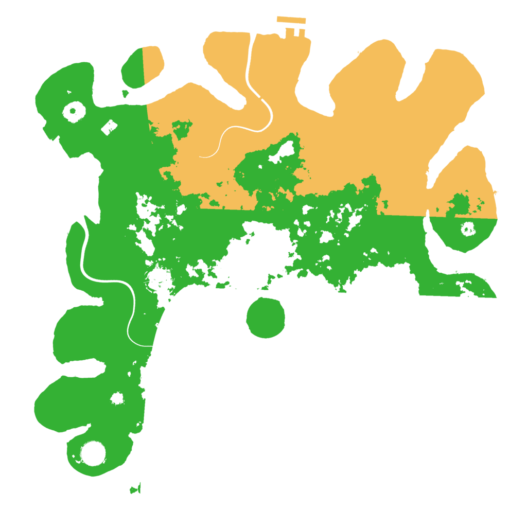 Biome Rust Map: Procedural Map, Size: 3700, Seed: 1517107542