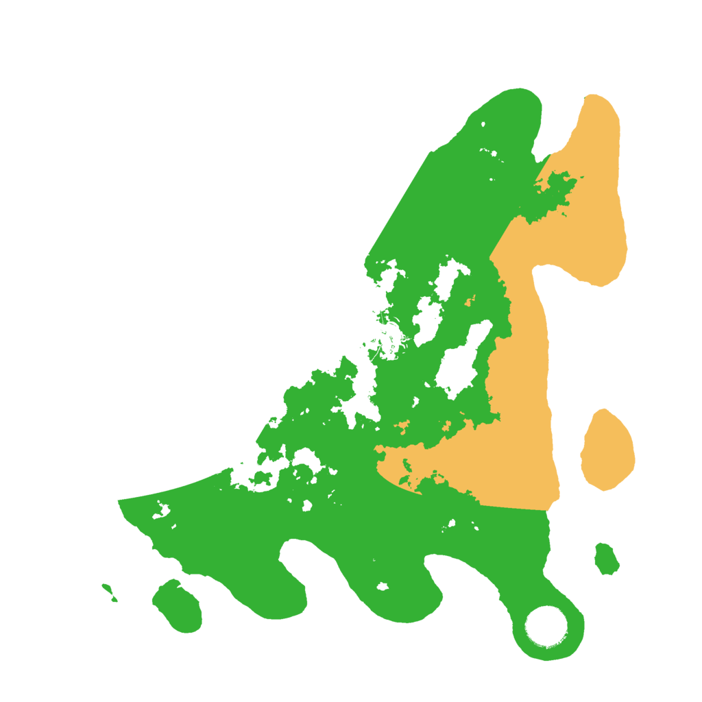 Biome Rust Map: Barren, Size: 3000, Seed: 1039148351