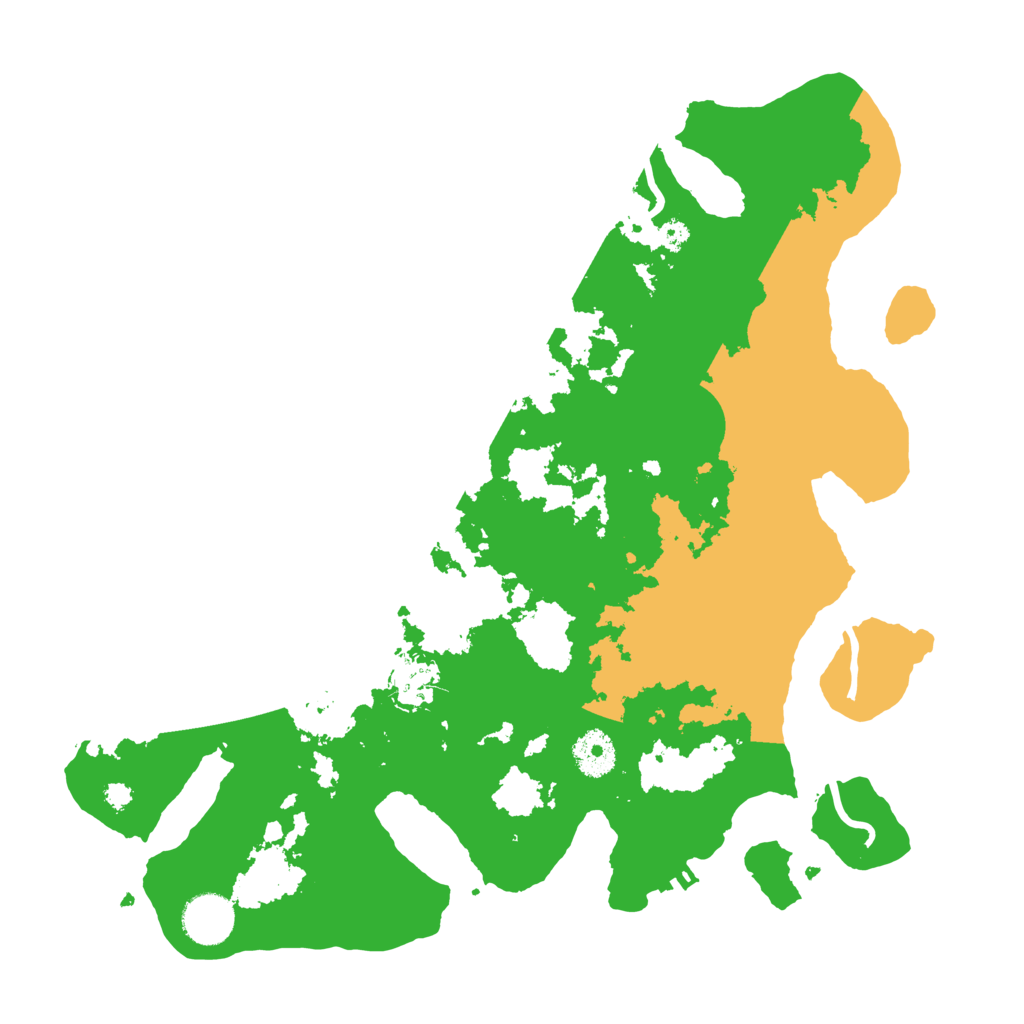 Biome Rust Map: Procedural Map, Size: 3500, Seed: 33292558