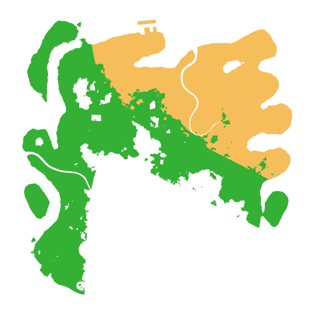 Biome Rust Map: Procedural Map, Size: 3500, Seed: 17445013