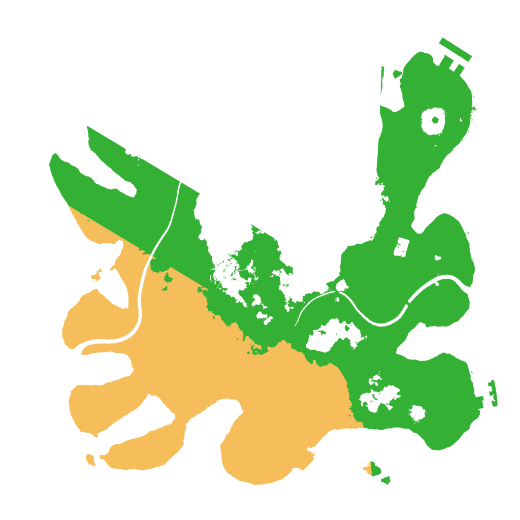 Biome Rust Map: Procedural Map, Size: 3000, Seed: 11245