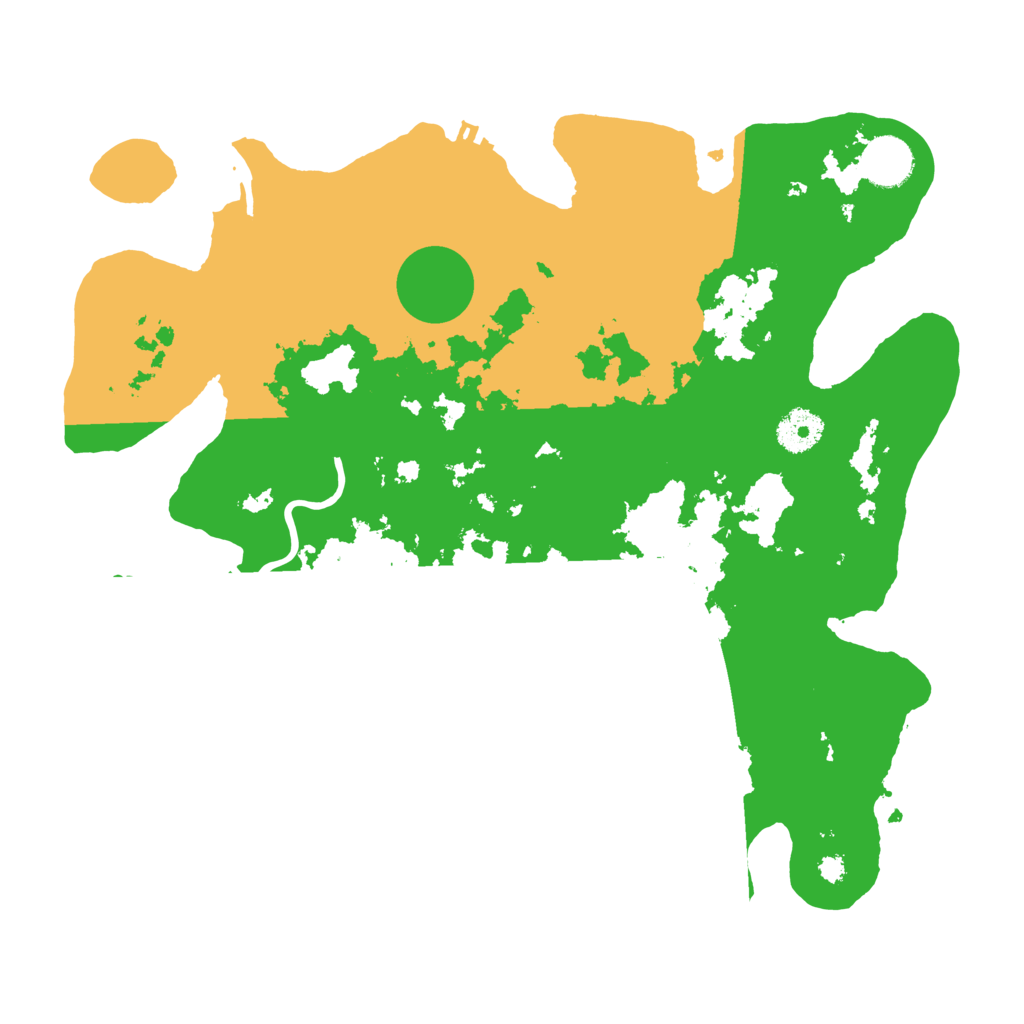 Biome Rust Map: Procedural Map, Size: 3500, Seed: 165156