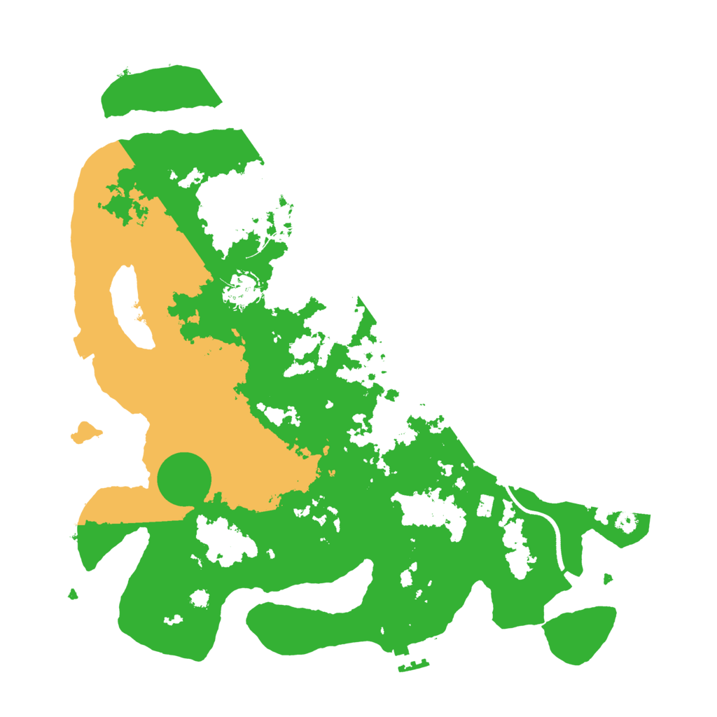 Biome Rust Map: Procedural Map, Size: 3500, Seed: 38778081