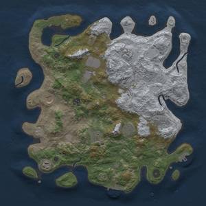 Thumbnail Rust Map: Procedural Map, Size: 3800, Seed: 22638, 18 Monuments