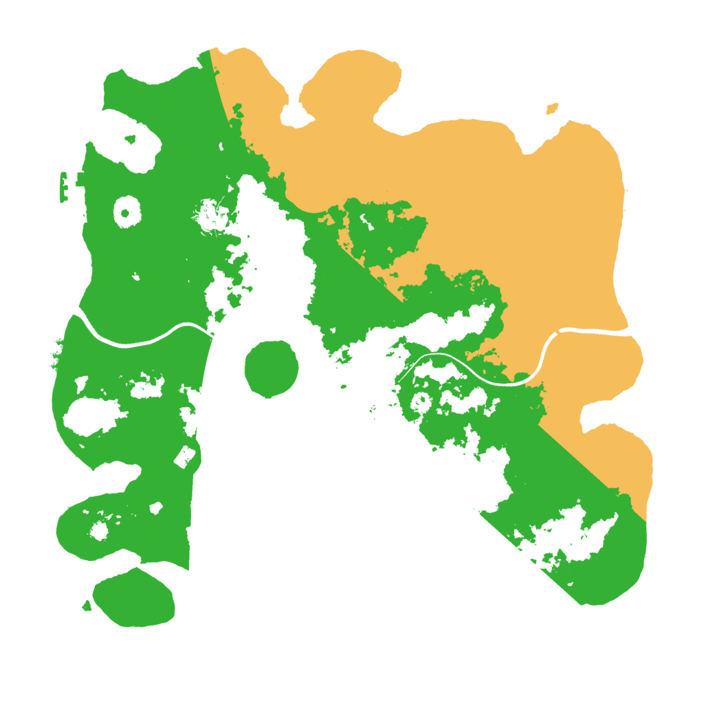 Biome Rust Map: Procedural Map, Size: 3500, Seed: 592812713