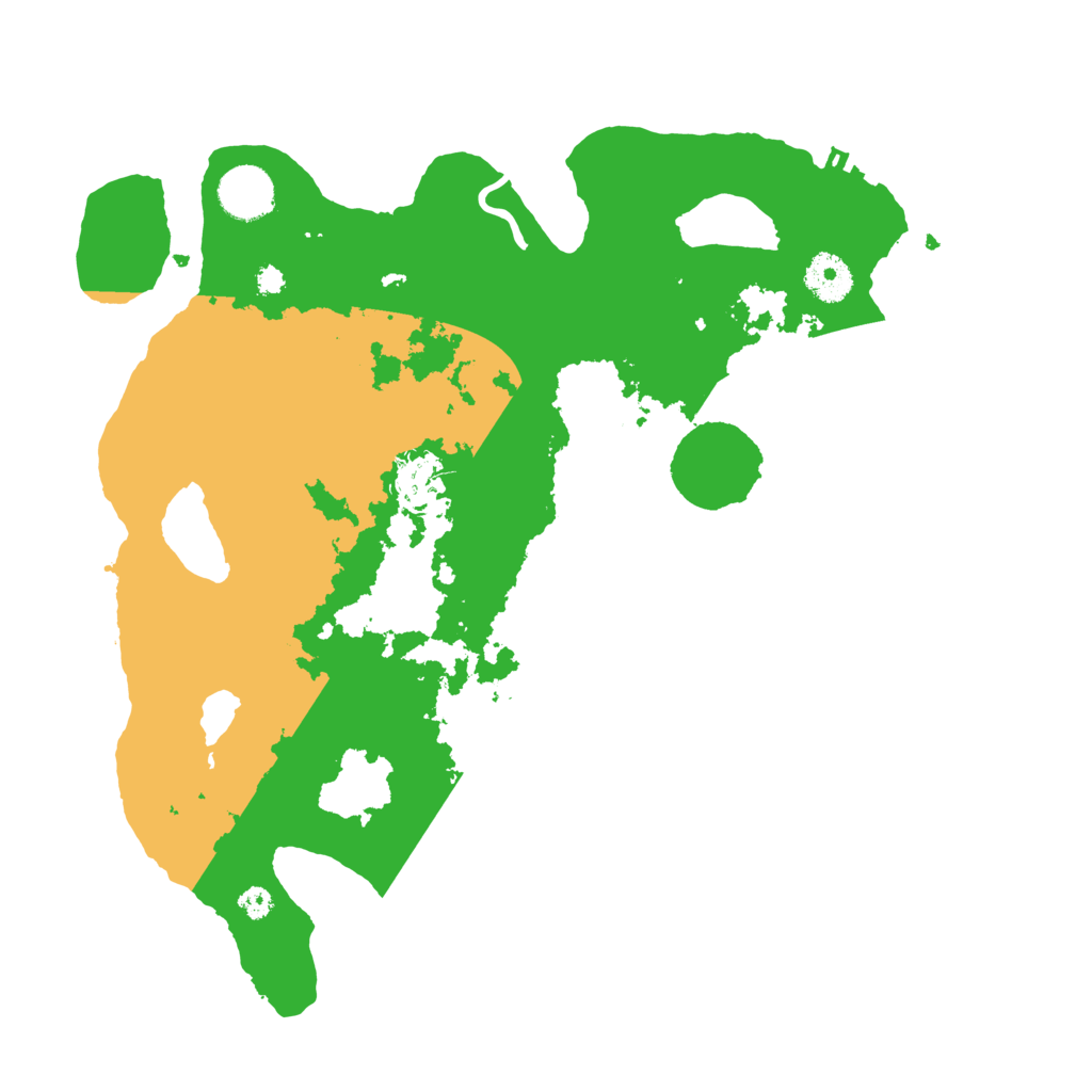 Biome Rust Map: Procedural Map, Size: 3500, Seed: 4209670