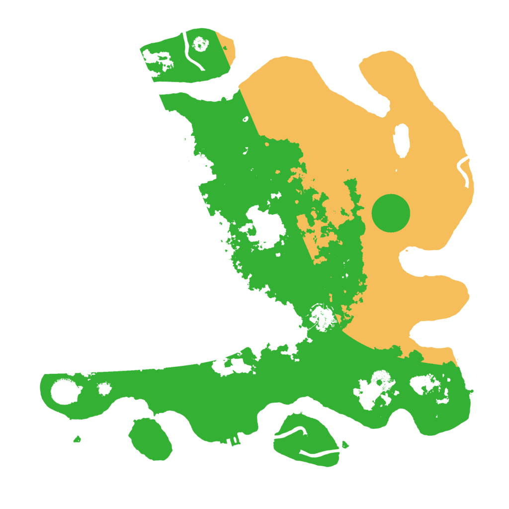 Biome Rust Map: Procedural Map, Size: 3500, Seed: 36027688