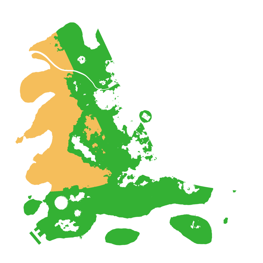 Biome Rust Map: Procedural Map, Size: 3500, Seed: 79653711