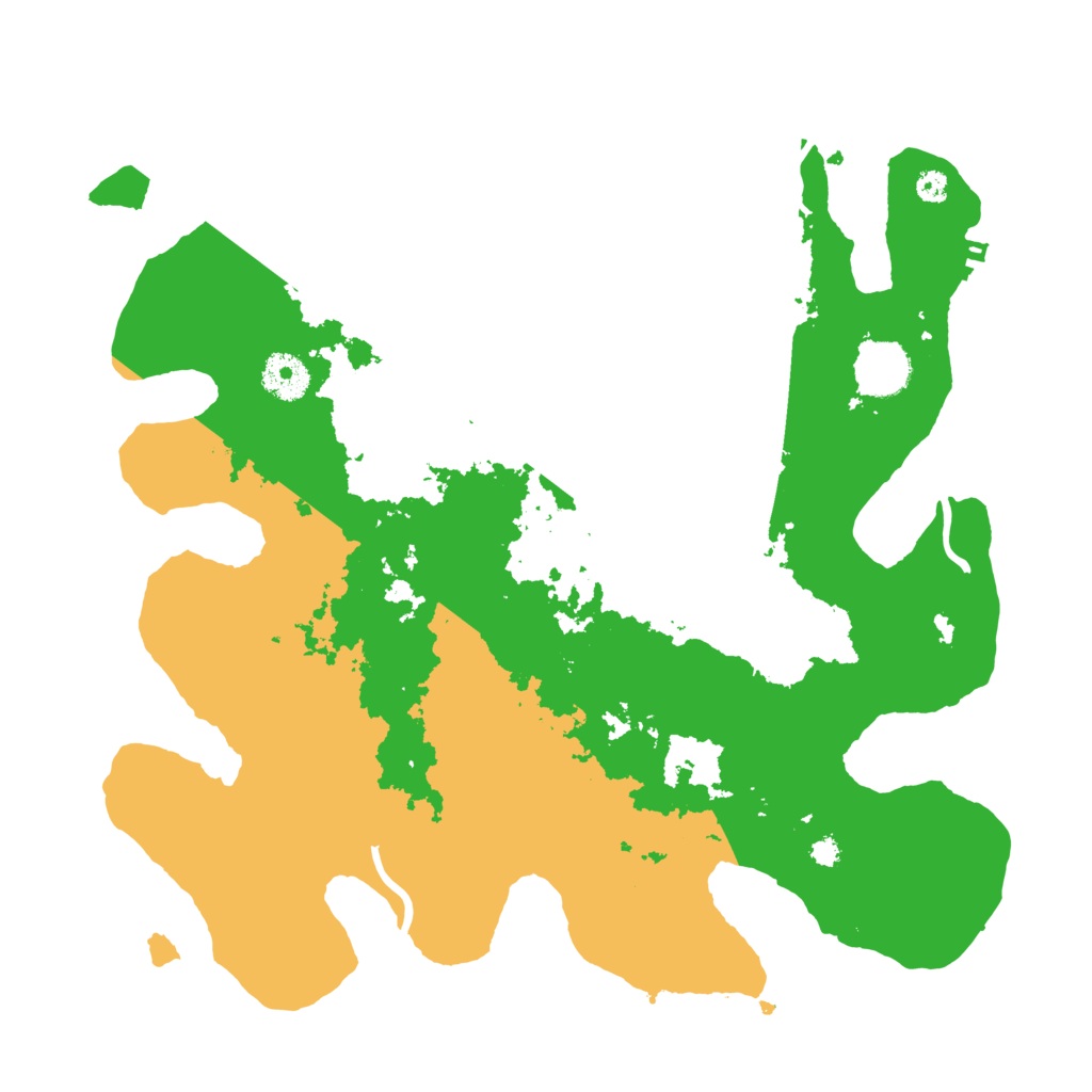 Biome Rust Map: Procedural Map, Size: 3500, Seed: 97442551