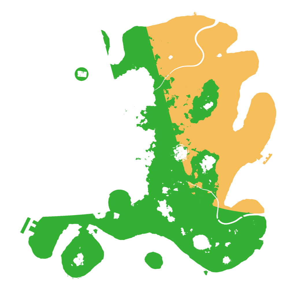 Biome Rust Map: Procedural Map, Size: 3500, Seed: 7732832