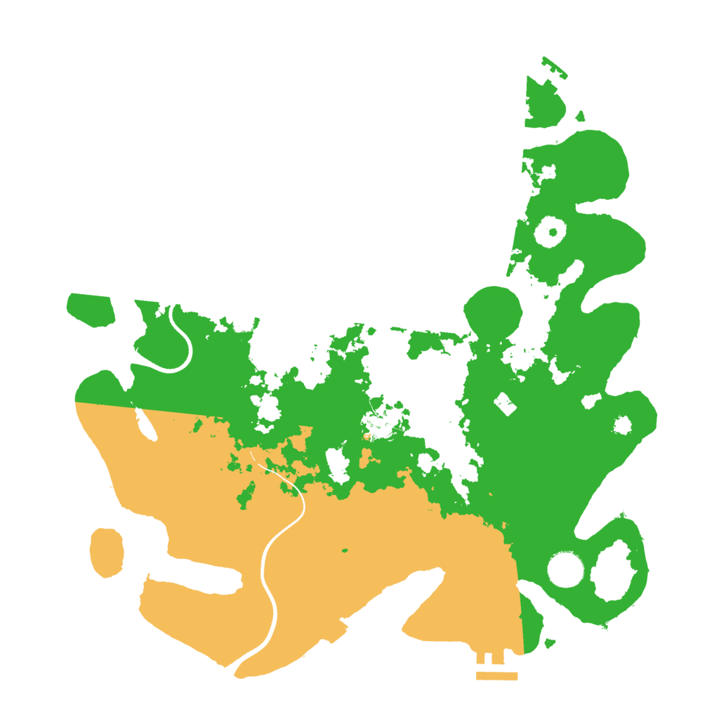 Biome Rust Map: Procedural Map, Size: 3500, Seed: 52178354