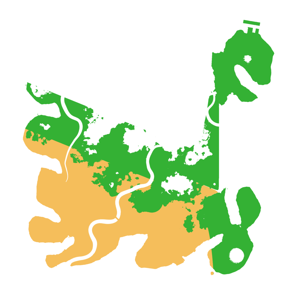 Biome Rust Map: Procedural Map, Size: 3500, Seed: 10132064