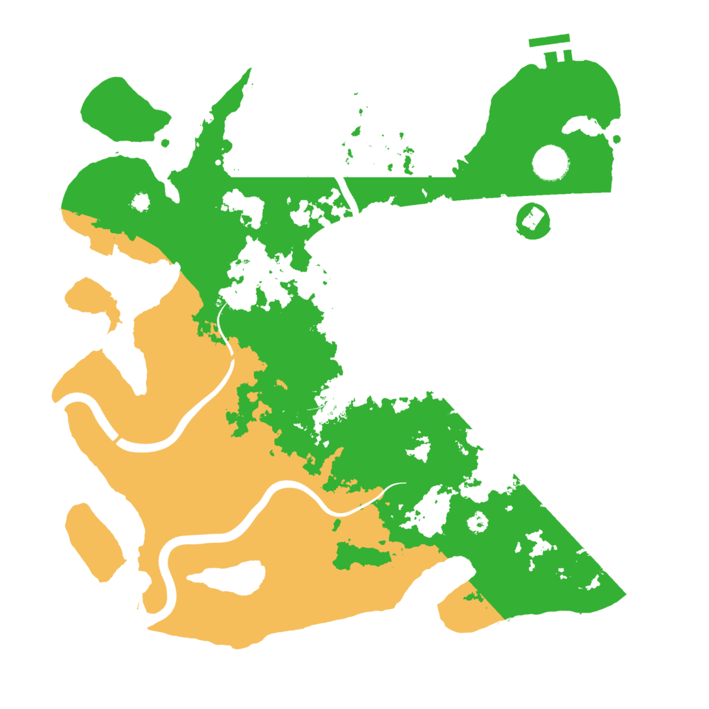 Biome Rust Map: Procedural Map, Size: 3500, Seed: 74673238