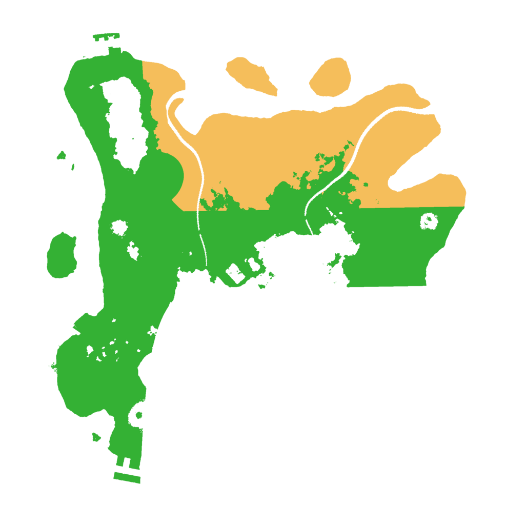 Biome Rust Map: Procedural Map, Size: 3000, Seed: 73673