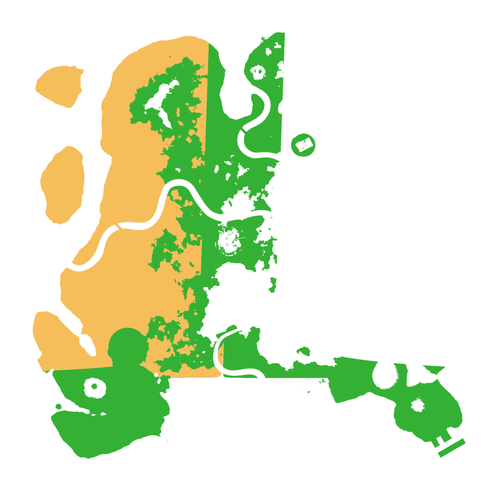 Biome Rust Map: Procedural Map, Size: 3500, Seed: 38641917