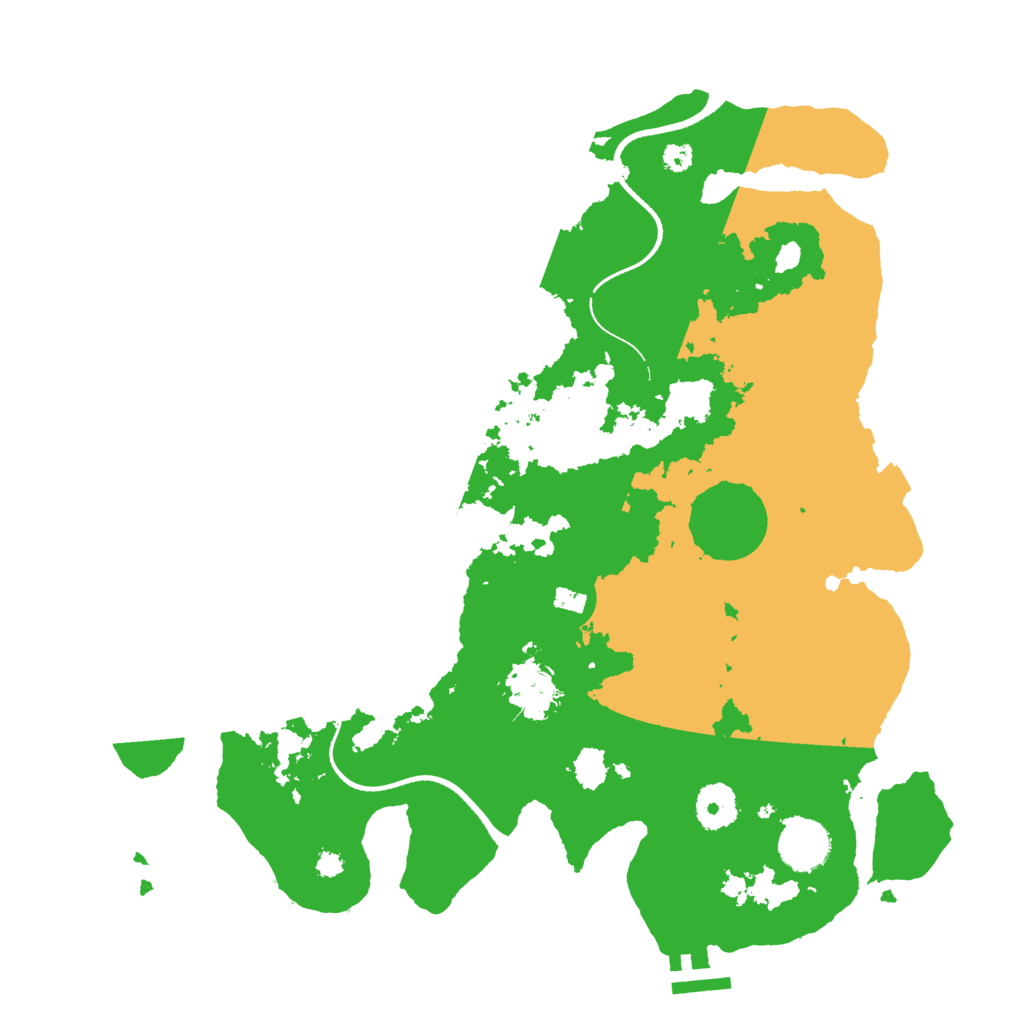 Biome Rust Map: Procedural Map, Size: 3500, Seed: 23111112