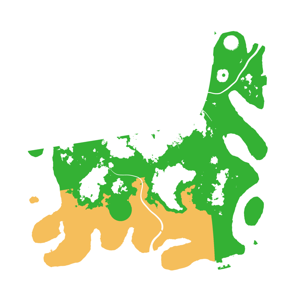 Biome Rust Map: Procedural Map, Size: 3500, Seed: 32397858