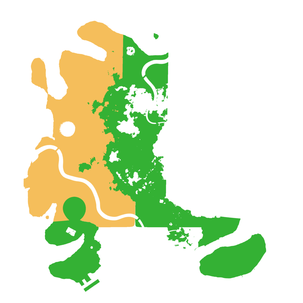 Biome Rust Map: Procedural Map, Size: 3500, Seed: 45506371