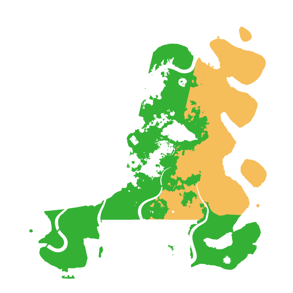 Biome Rust Map: Procedural Map, Size: 3500, Seed: 23429587