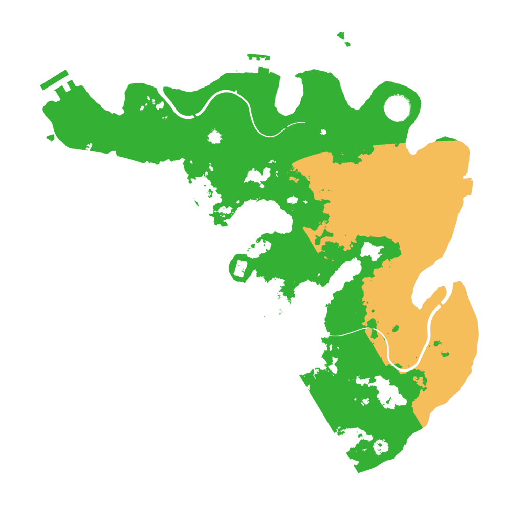 Biome Rust Map: Procedural Map, Size: 3500, Seed: 94227840