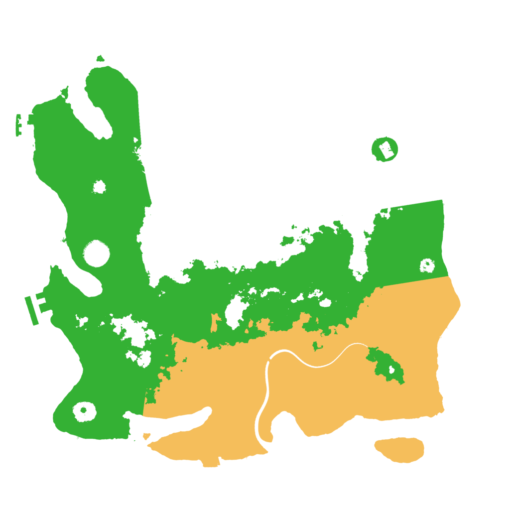 Biome Rust Map: Procedural Map, Size: 3500, Seed: 24724414