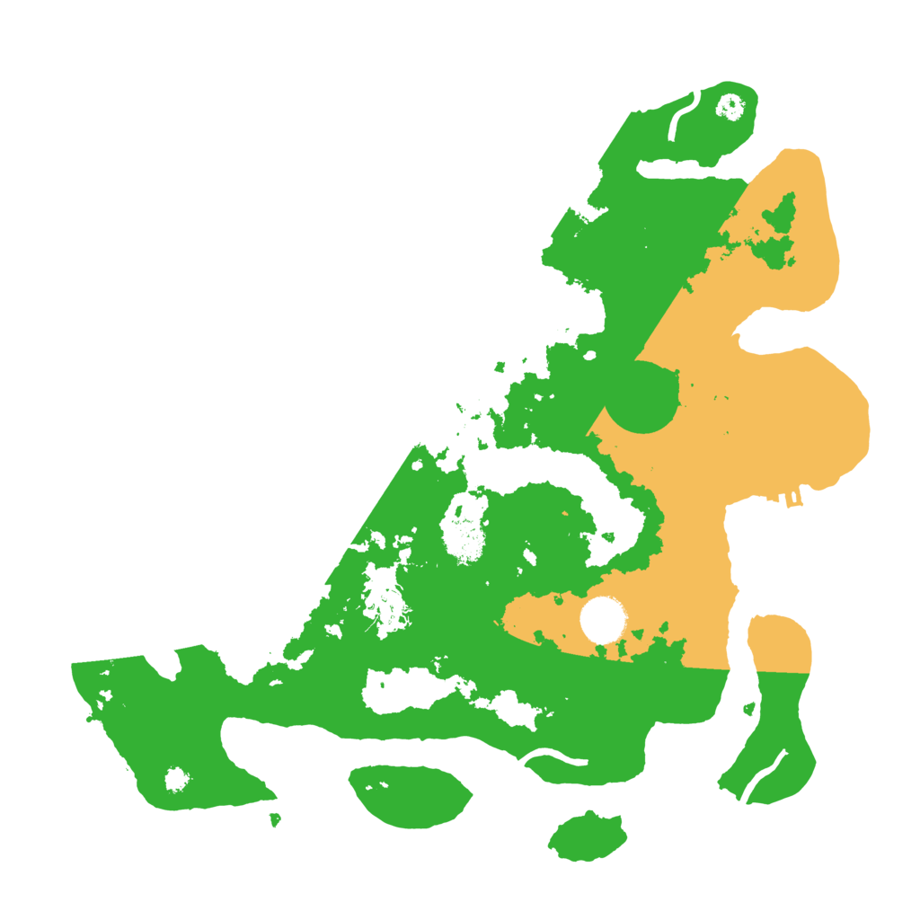 Biome Rust Map: Procedural Map, Size: 3500, Seed: 39385207
