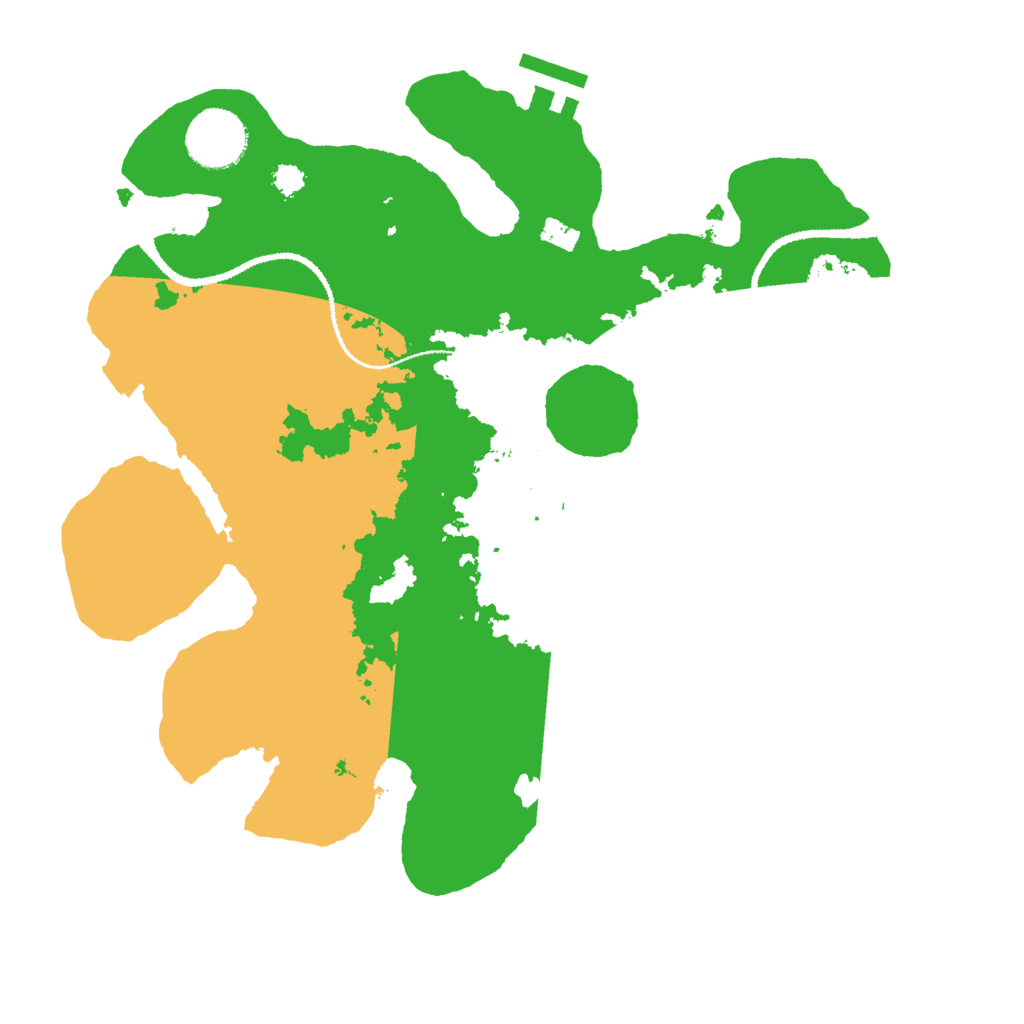 Biome Rust Map: Procedural Map, Size: 3000, Seed: 53548