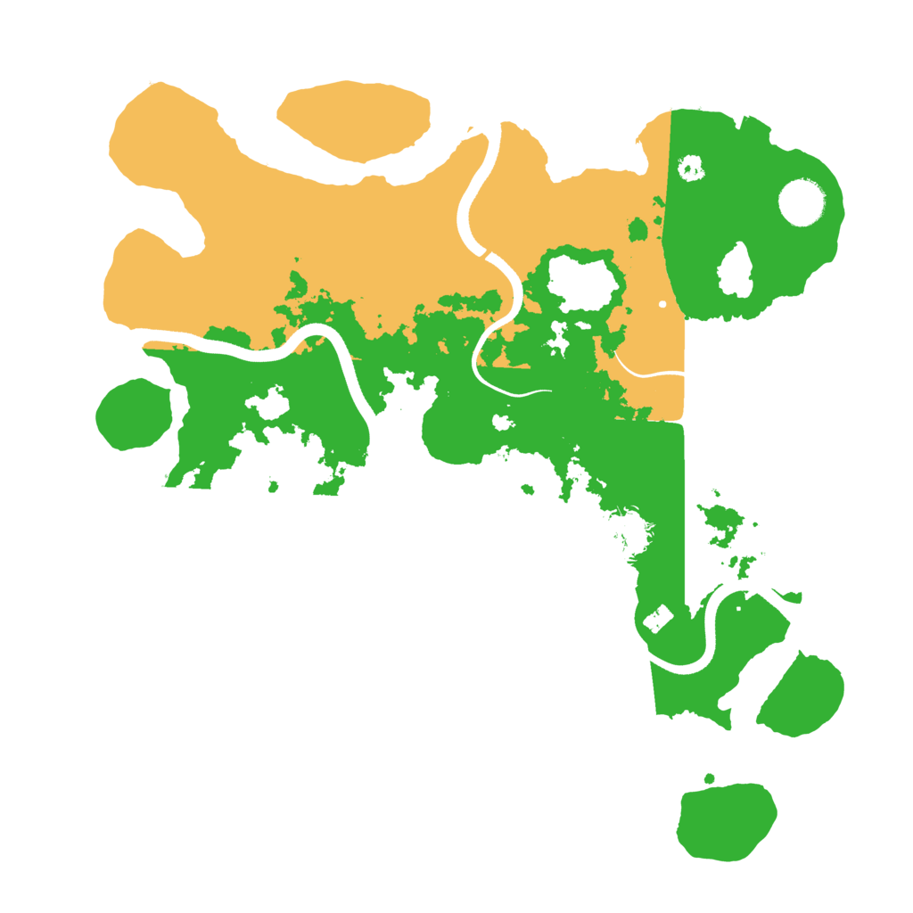 Biome Rust Map: Procedural Map, Size: 3500, Seed: 47347598