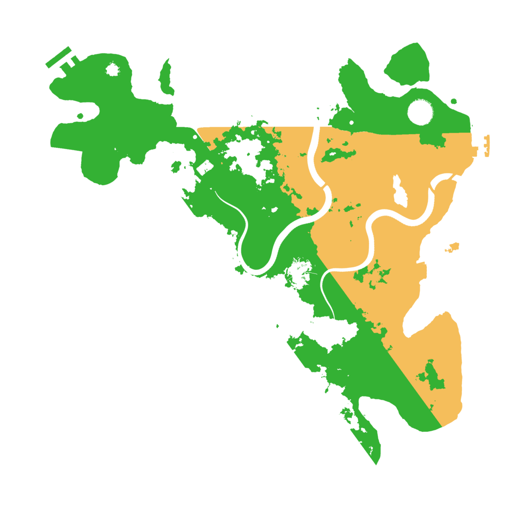 Biome Rust Map: Procedural Map, Size: 3500, Seed: 20701150