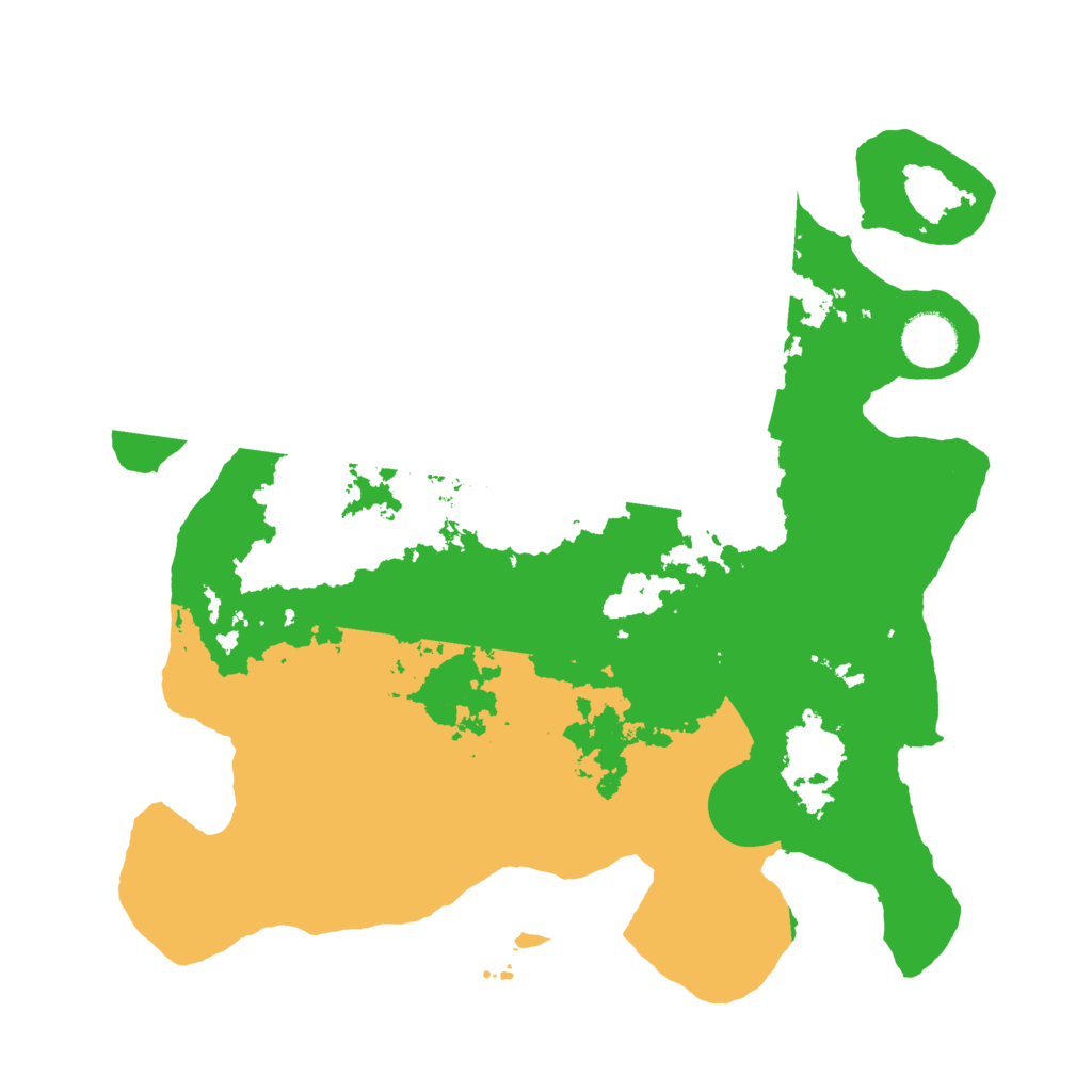 Biome Rust Map: Barren, Size: 3500, Seed: 1237344975