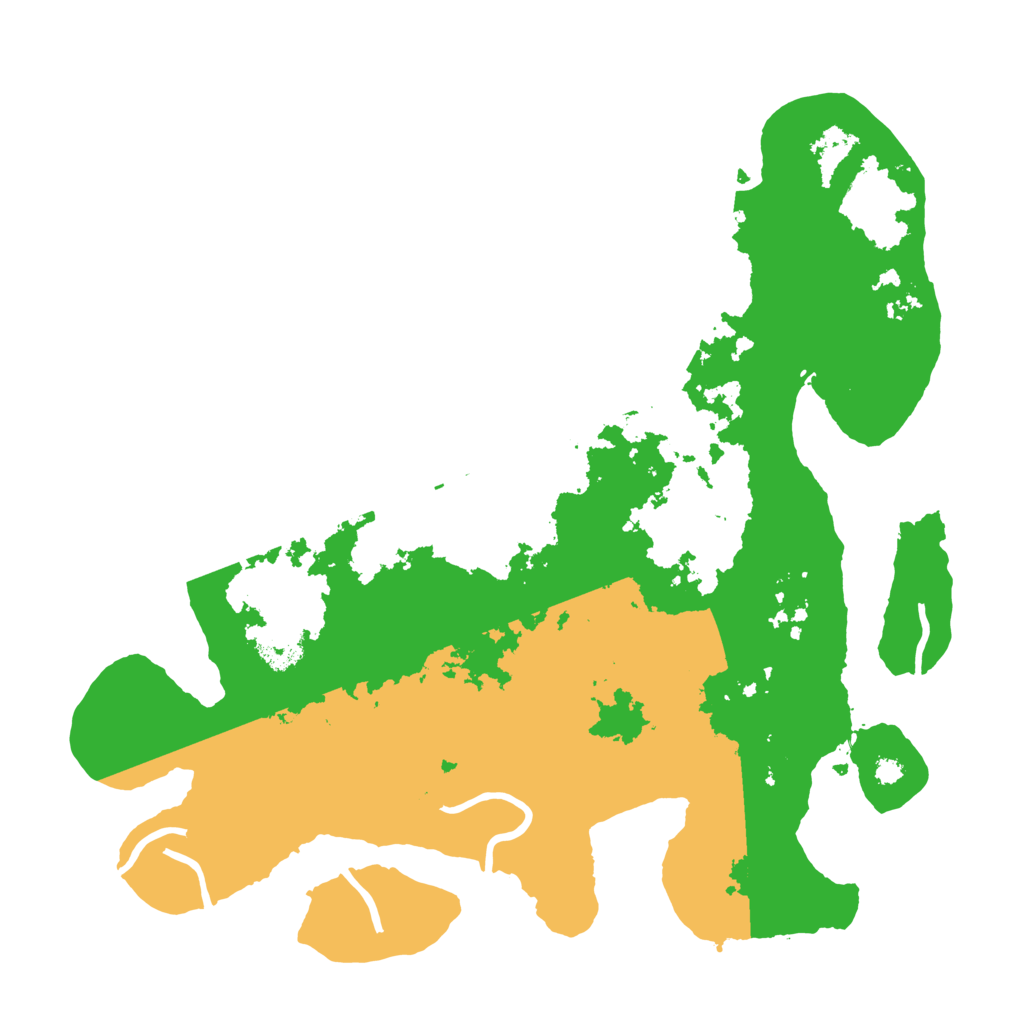 Biome Rust Map: Procedural Map, Size: 3500, Seed: 46650816