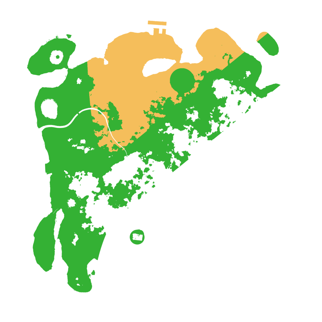 Biome Rust Map: Procedural Map, Size: 3500, Seed: 86890548