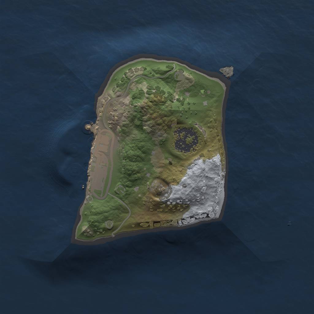 Rust Map: Procedural Map, Size: 1250, Seed: 1321044927, 4 Monuments