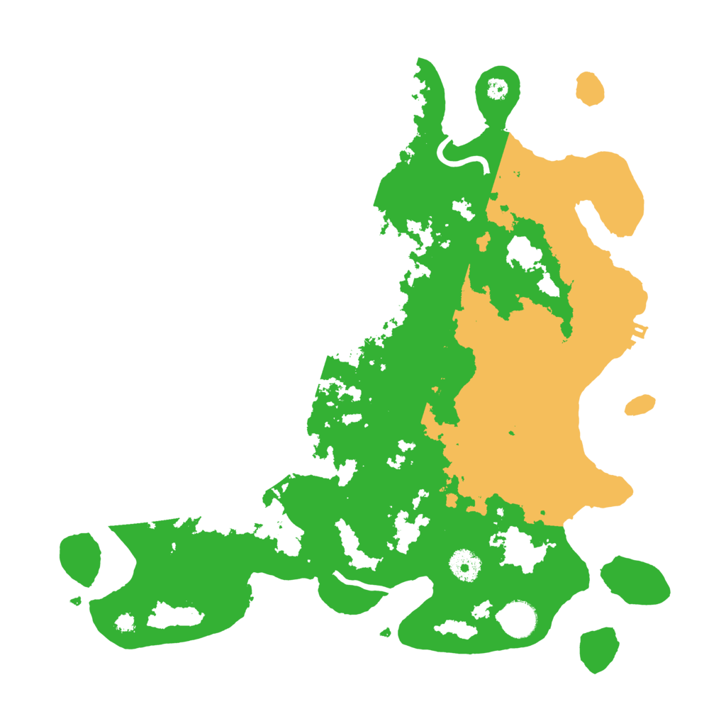 Biome Rust Map: Procedural Map, Size: 3500, Seed: 24577332