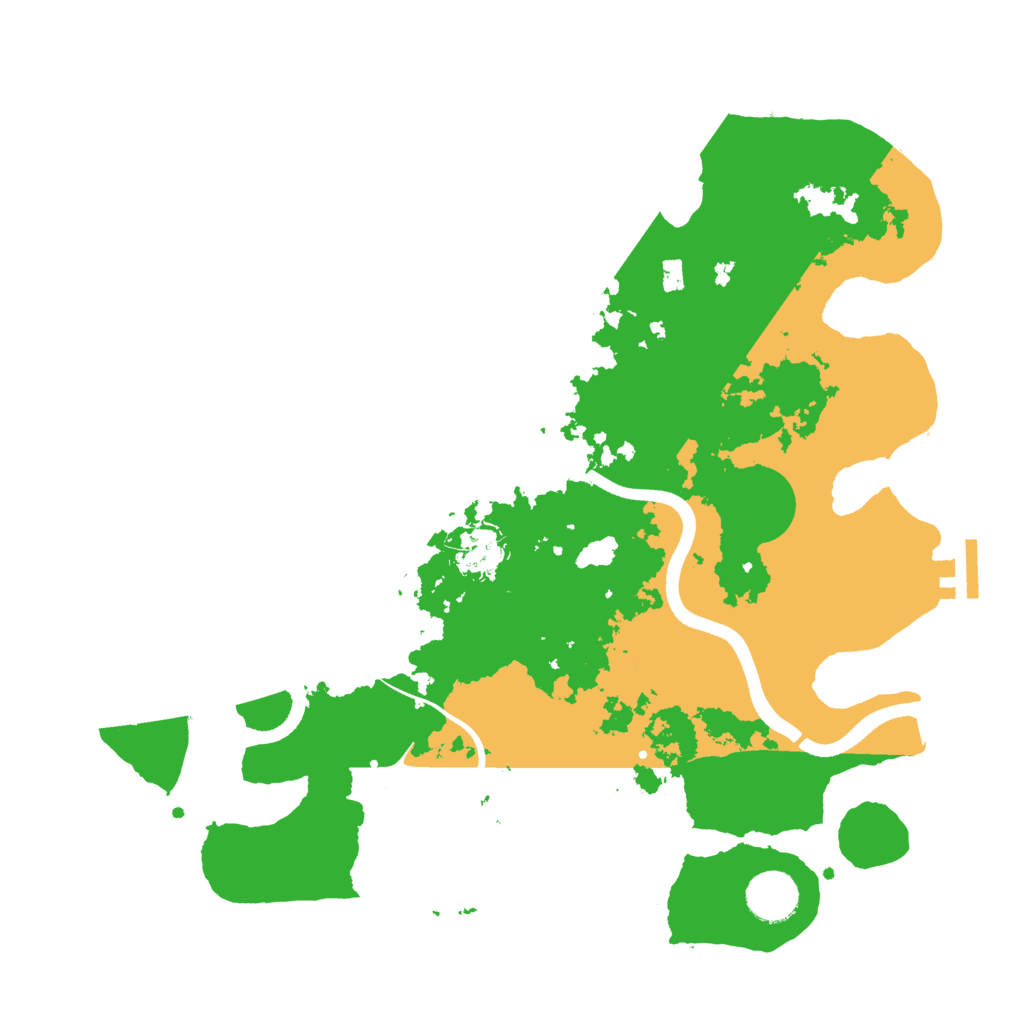 Biome Rust Map: Procedural Map, Size: 3500, Seed: 85871077